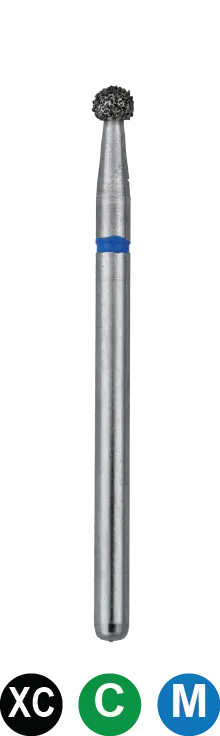 FGOSA4 Surgical Round Diamond Bur – 25mm Length – Pack of 5