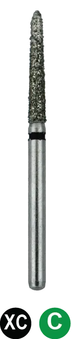 FGOSS3 Surgical Diamond Bur: Modified Chamfer Design – 25mm Length – Pack of 5