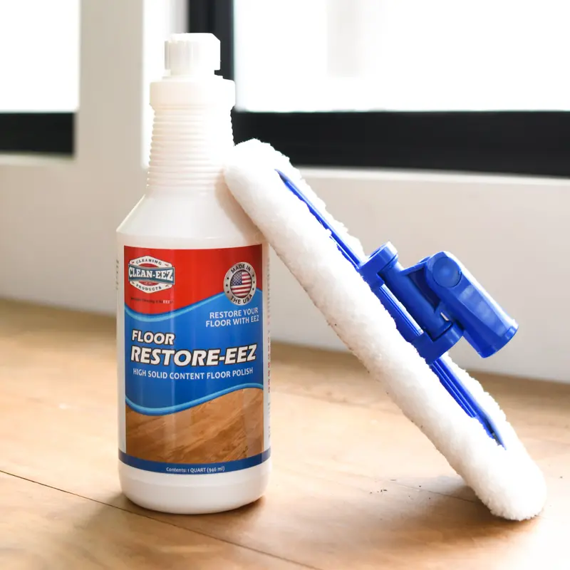 Floor Restorer and Polish Kit with Reusable Applicator Pad