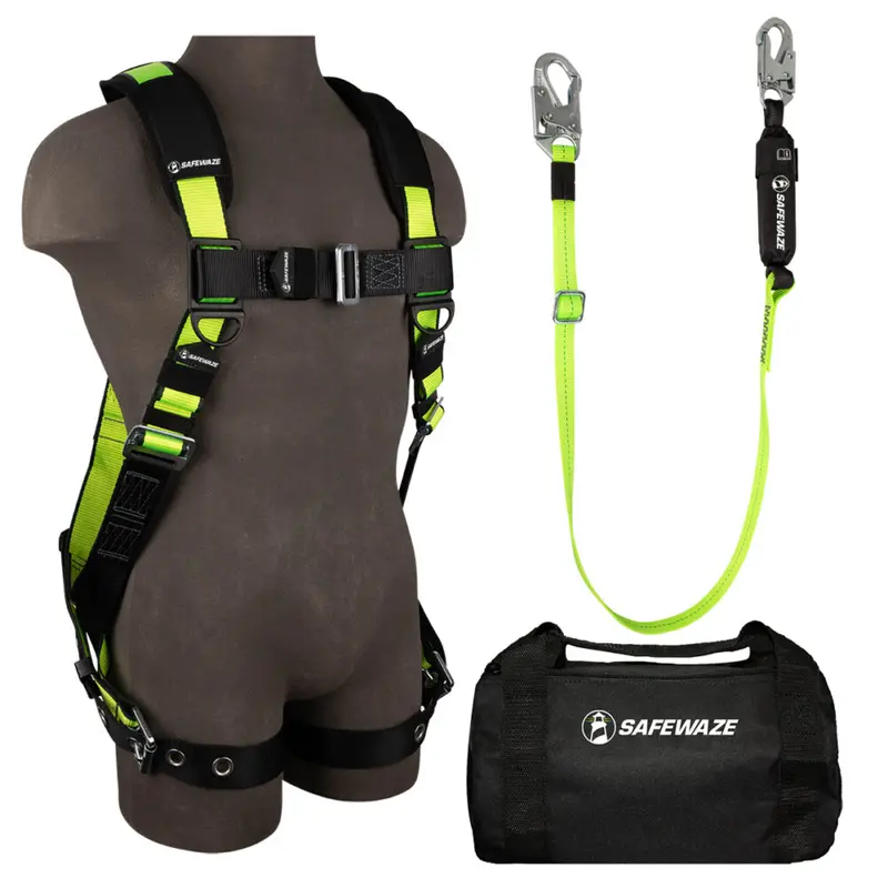FS185 Harness with FS560-AJ Adjustable Joiner Lanyard and FS8125 Heavy-Duty Tool Bag