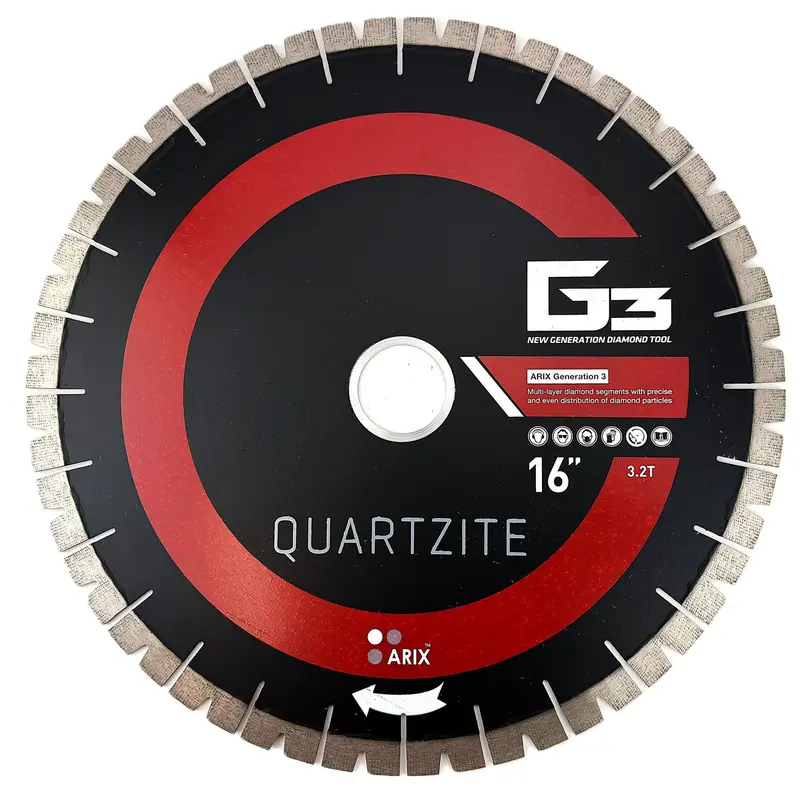 G3 Bridge Saw Blades Optimized for Quartzite Cutting