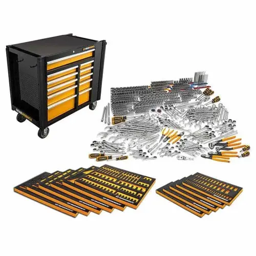 GearWrench MEGAMODMRO – 614-Piece Master Technician Tool Set with Custom-Fit Trays and Heavy-Duty Storage