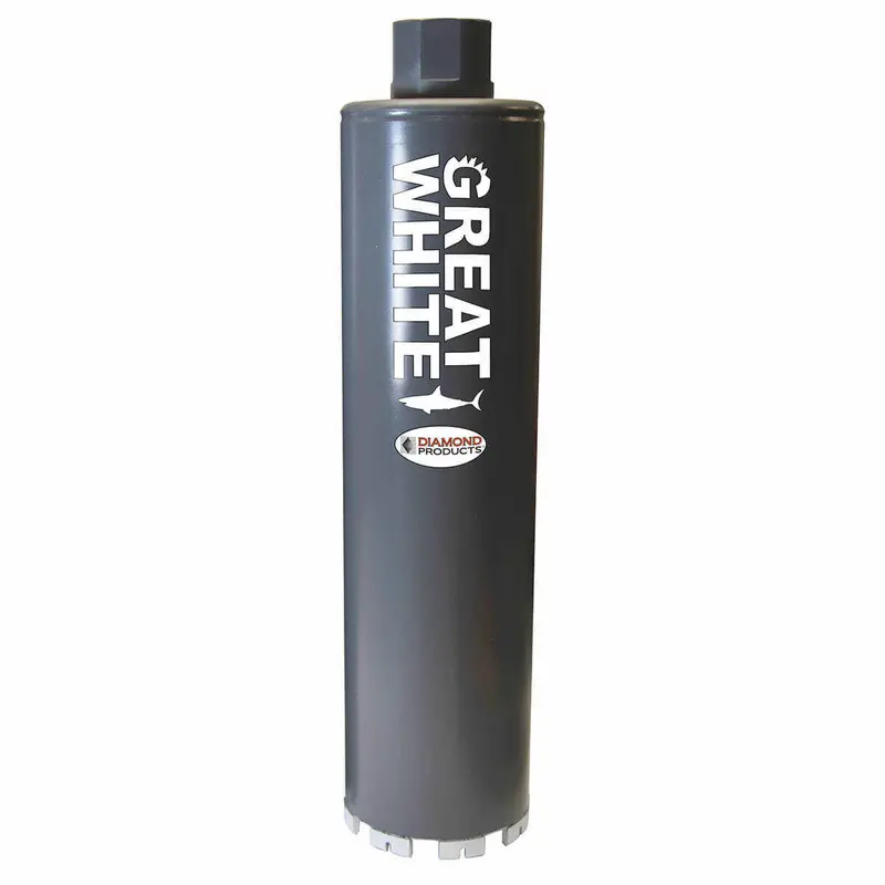 Great White Wet Core Bore Bits – GWSL Series for Hard-Aggregate Concrete