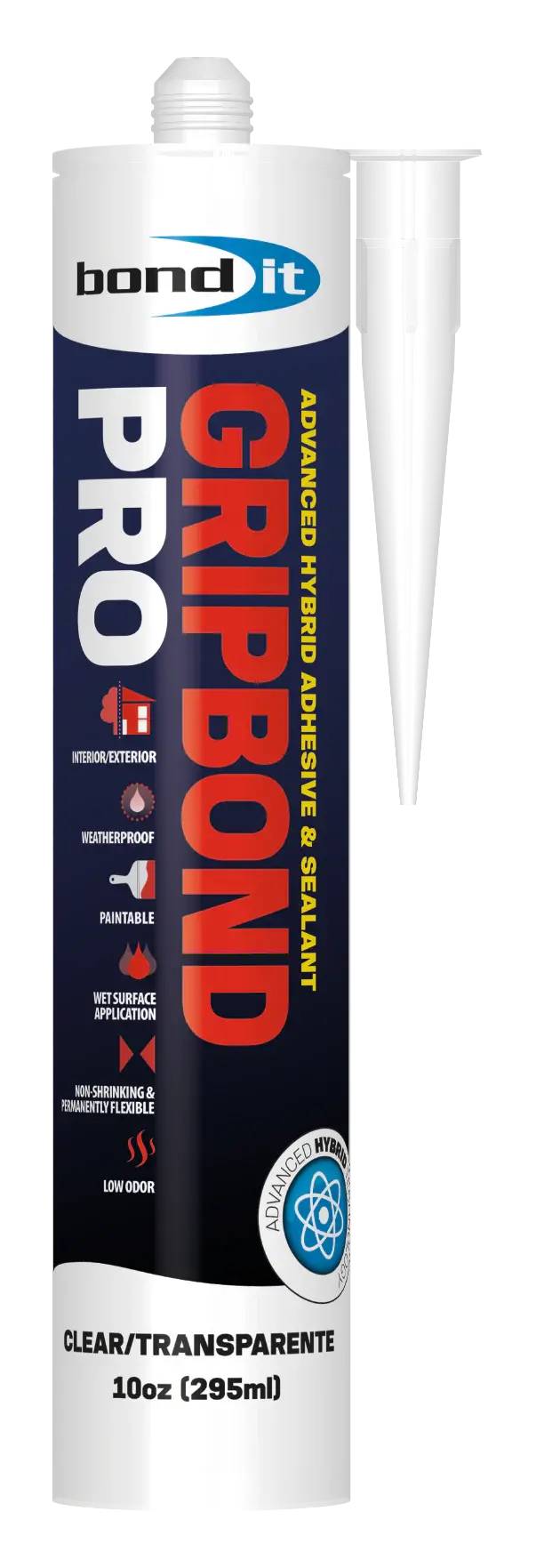 Gripbond PRO Hybrid Adhesive & Sealant – Industrial-Grade, 12-Pack Case