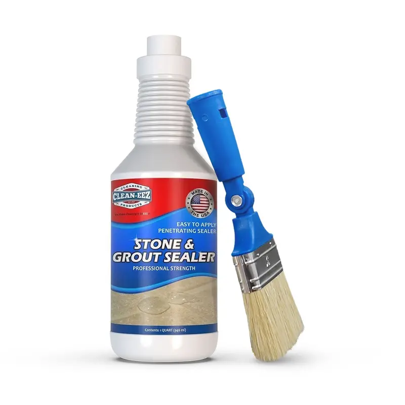 Grout and Natural Stone Sealer Combo with Stand-Up Brush