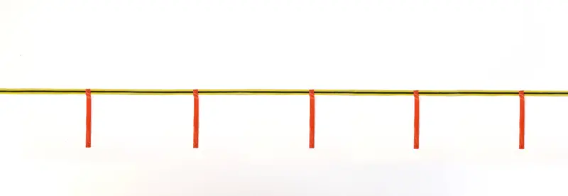 Hula Skirt Perimeter Safety Marker – 2500-Yard Roll