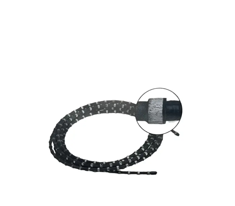Hybrid Diamond Wire Cutting Cord – 10.5 mm Diameter, 40 Beads/Meter