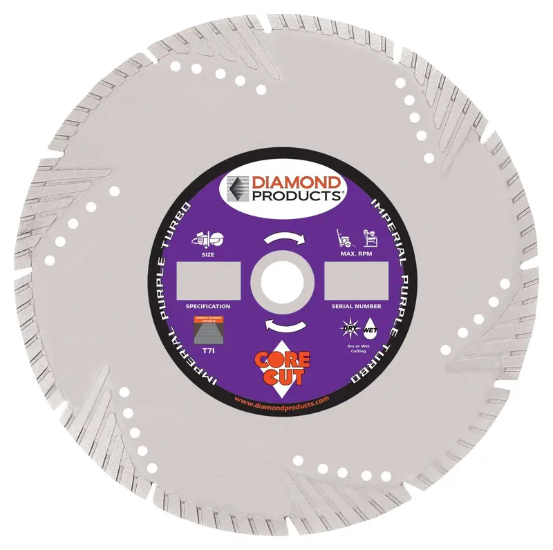 Imperial Purple High-Speed Turbo Diamond Blade