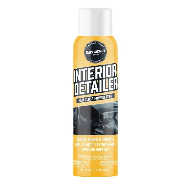 Interior Detailer Spray – High-Gloss Wipe-Off Formula – 12-Can Case
