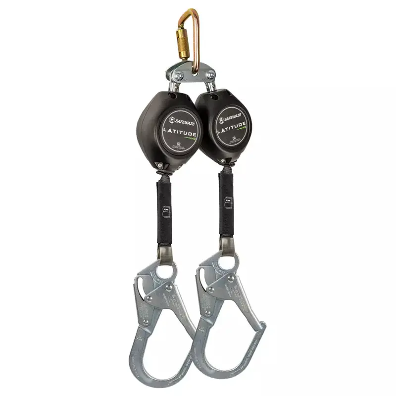 Latitude HD 11-Foot Dual-Web SRL-P with FS-EX313 Brake, Carabiner, and Hook End Fittings