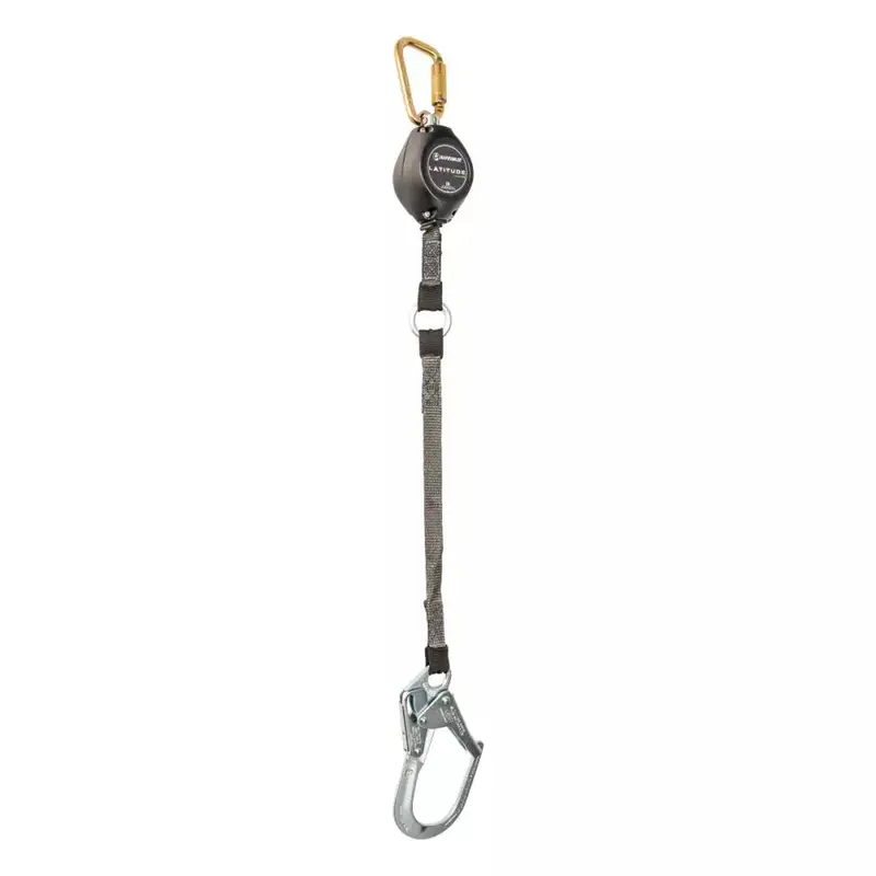 Latitude HD 9-Foot Single-Web Self-Retracting Lifeline with Carabiner and Hook