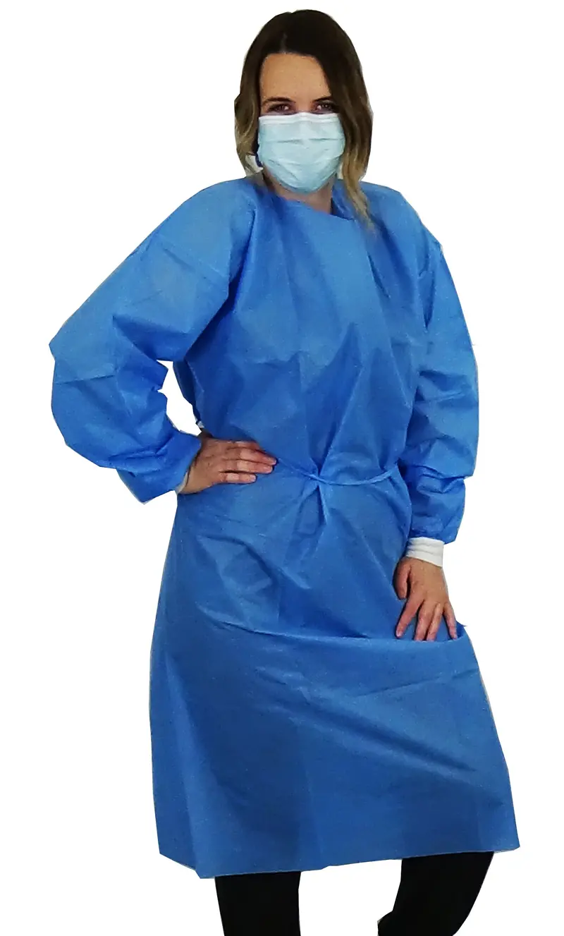 Level 2 SMS Isolation Gown – 35gsm with Knit Cuffs, Size XXL (Limited-Time Discount)