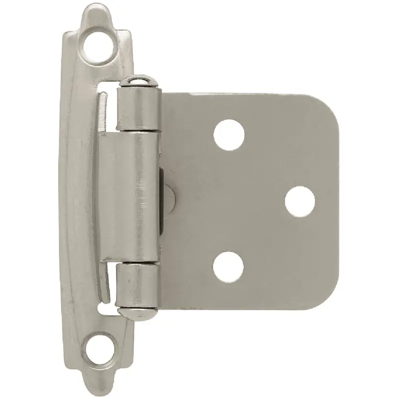Liberty Overlay Cabinet Hinge – Satin Nickel Self-Closing, 10-Piece Pack For Face-Frame Doors 1