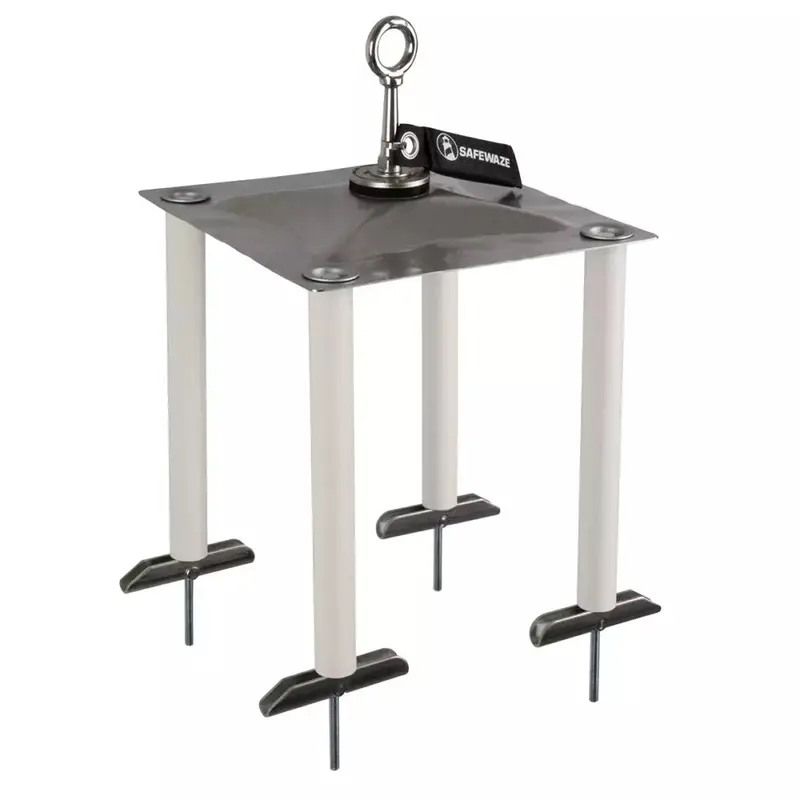 Membrane Roof Anchor for Flat, Waterproof Roof Surfaces