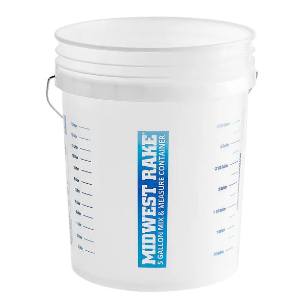 Midwest 5-Gallon Multi-Use Mixing Bucket – Durable Polypropylene Design