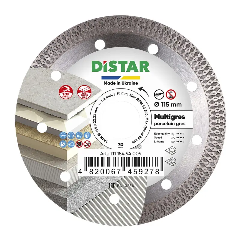 Multigres Diamond Cutting Blade – 1A1R Series, 5-Blade Set