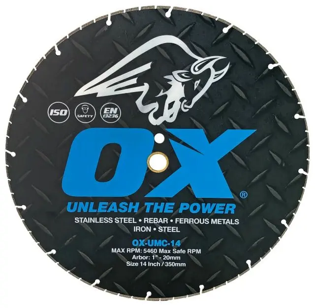 OX Ultimate Vacuum-Brazed Diamond Blade for Metal Cutting