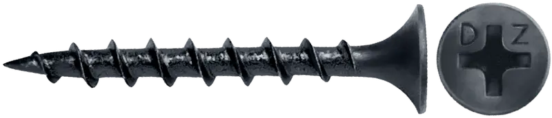 Phosphate-Coated Phillips Bugle Coarse Drywall Screws – #10
