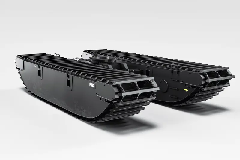 Pontoon Excavator Undercarriage – Floating Platform Support (Model AM300-2)