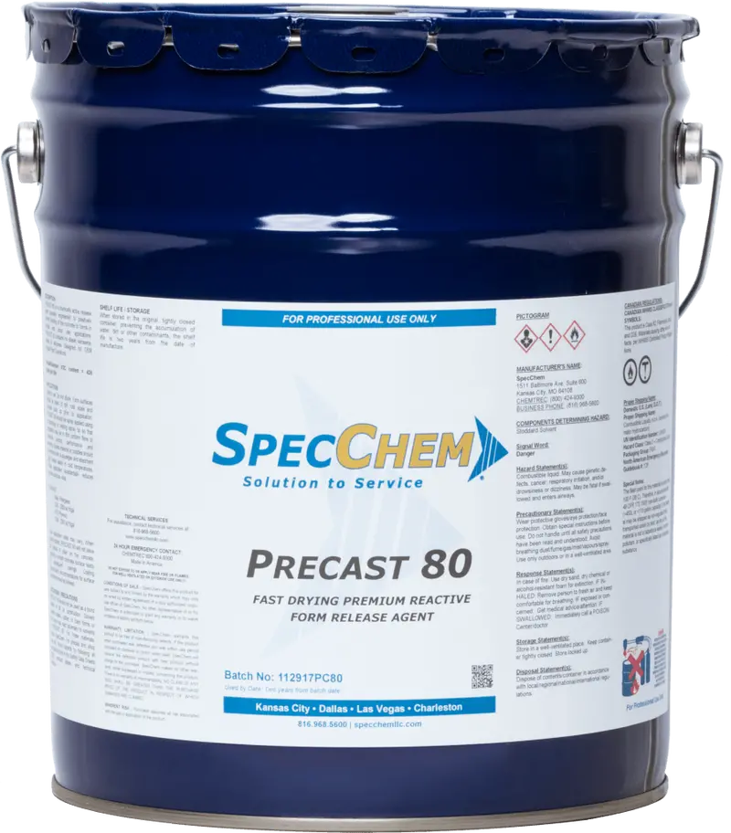 Precast 80 – Fast-Drying Reactive Form Release Agent for Precast Concrete