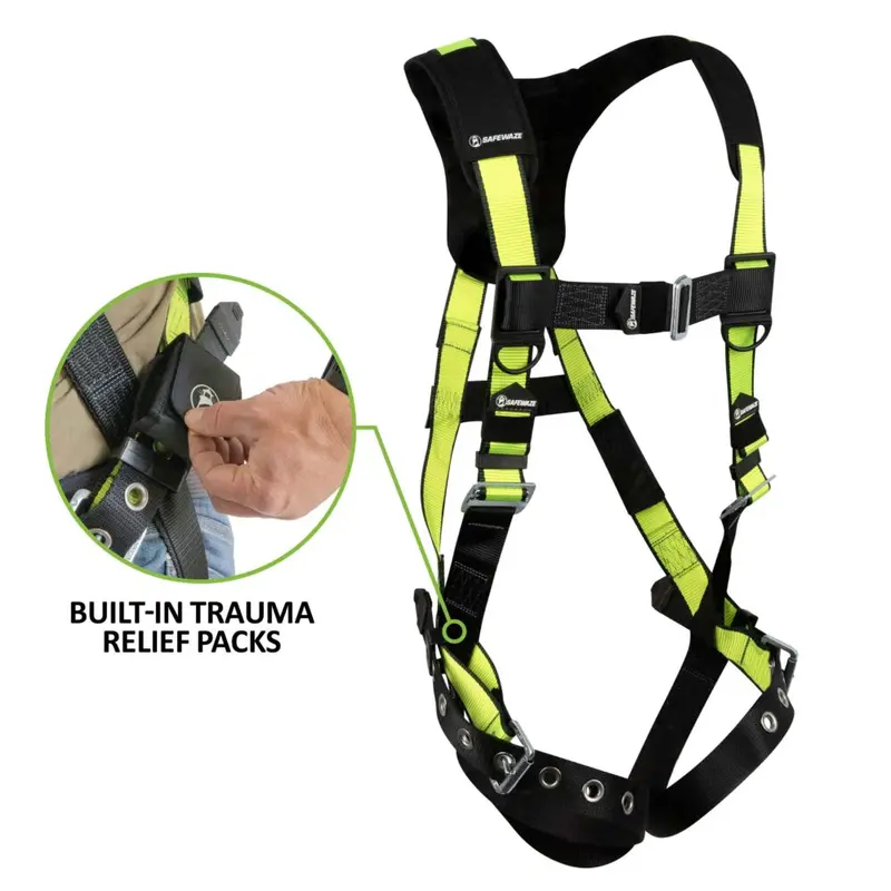 PRO 1D Full Body Harness – Multi-Point Chest, Trauma Relief Legs, Built-in Trauma Relief