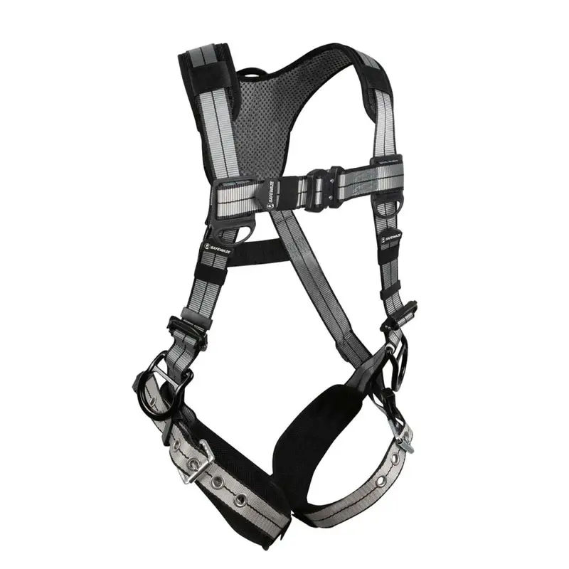 PRO+ Slate Full-Body Harness – Aluminum 3D D-Rings, Quick-Connect Chest, Tongue-Buckle Legs