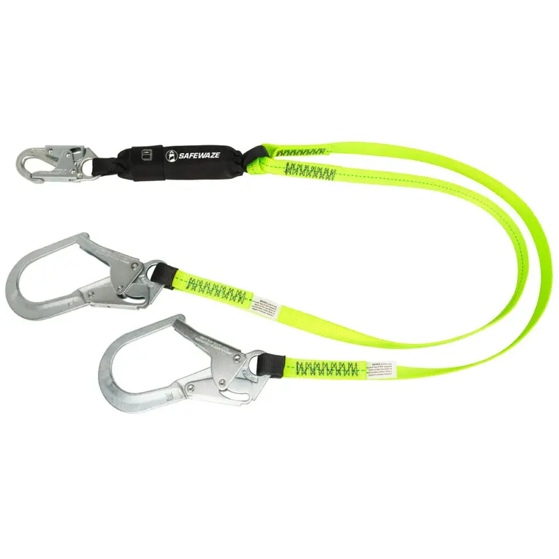 PRO Standard-Length Dual-Leg Energy-Absorbing Lanyard with Rebar Hook