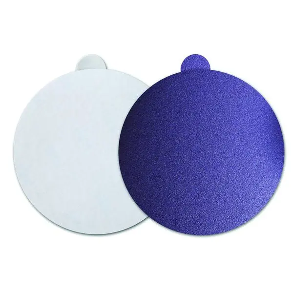Purple Film PSA Abrasive Disc with Tab – 50-Pack