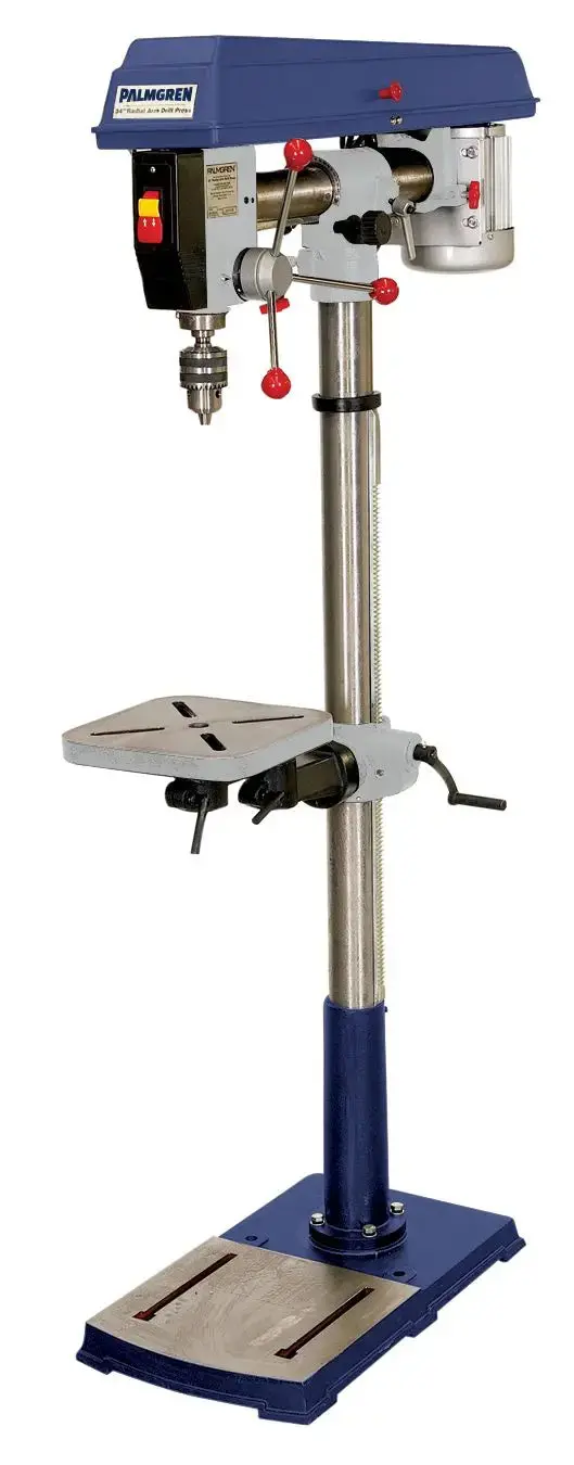 Radial Arm Floor Drill Press with 5-Speed Step Pulley