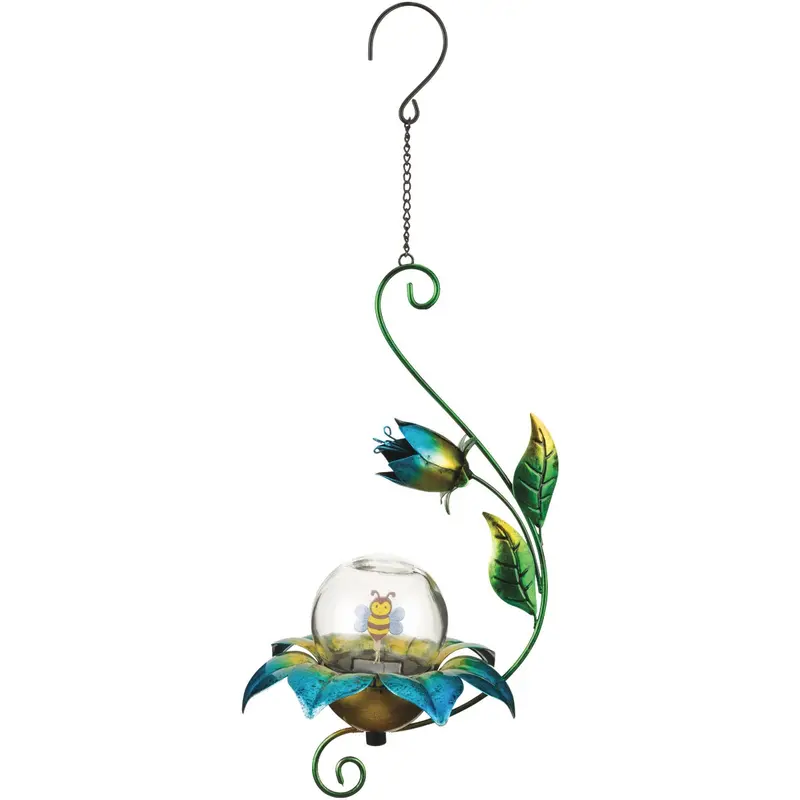 Regal Art & Gift Solar-Powered Hanging Bee Ornament – Twinkle Light Outdoor Decor 1