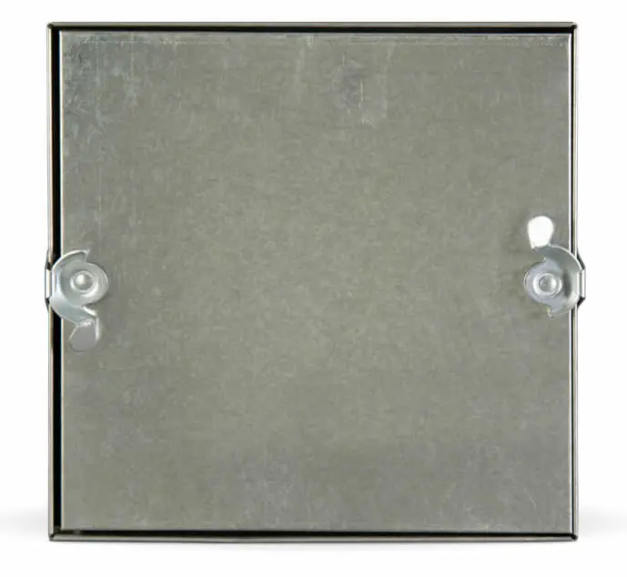 Removable Duct Access Door with Double-Cam Latching System