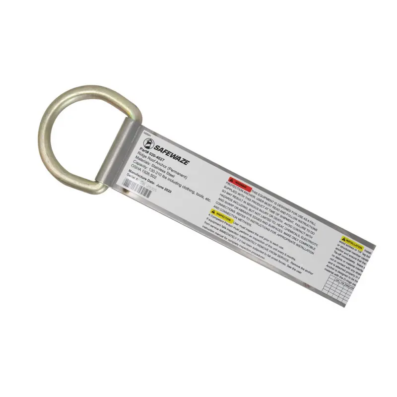 Ridge-Mount Roof Anchor for Pitched Roof Safety