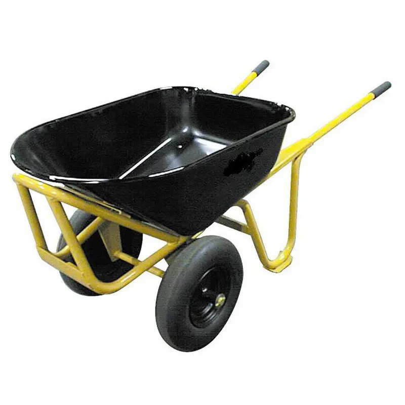Roofmaster Dual-Wheel Wheelbarrow with 4″ x 8″ Pneumatic Tires