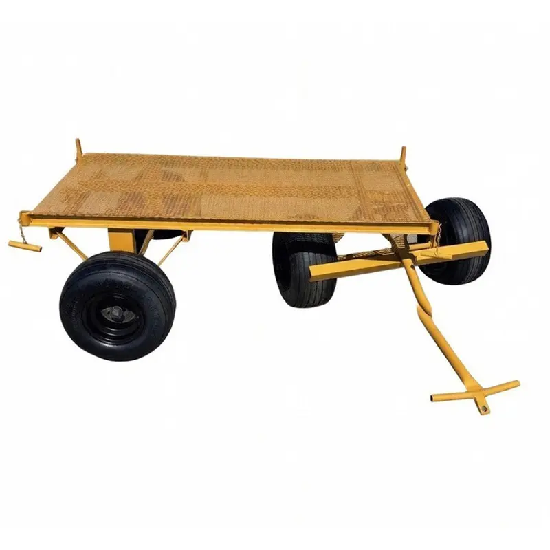 Roofmaster Heavy-Duty Four-Wheel Mesh Deck Trailer – 30″ x 60″ Deck, Solid Tires