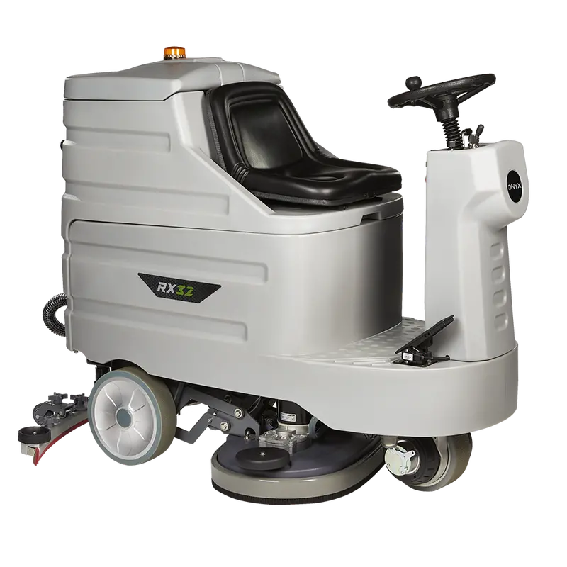 RX32 Ride-On Autoscrubber – 32-Inch Battery-Powered Floor Cleaner