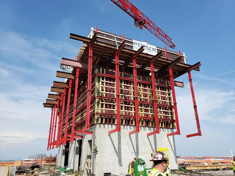 Self-Riser Hydraulic Climbing Formwork System