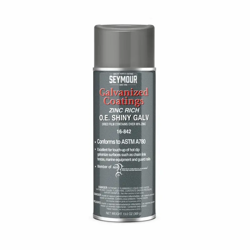 Shiny Galvanized Metal Coating – 6-Can Seymour Pack
