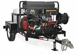 Single-Axle Trailer Package: Water Tank + Hot Water Pressure Washer (HS-3505-1MGH-T)