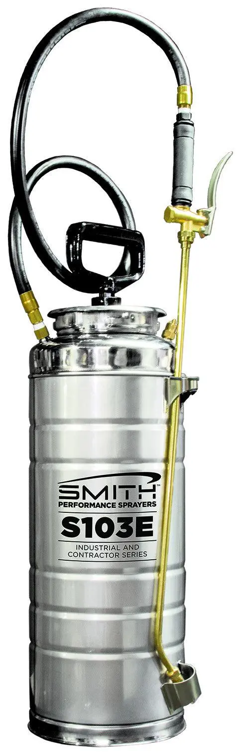 Smith Performance® S103E 3.5-Gallon Stainless Steel Concrete Sprayer – Corrosion-Resistant Design (Model 190448)