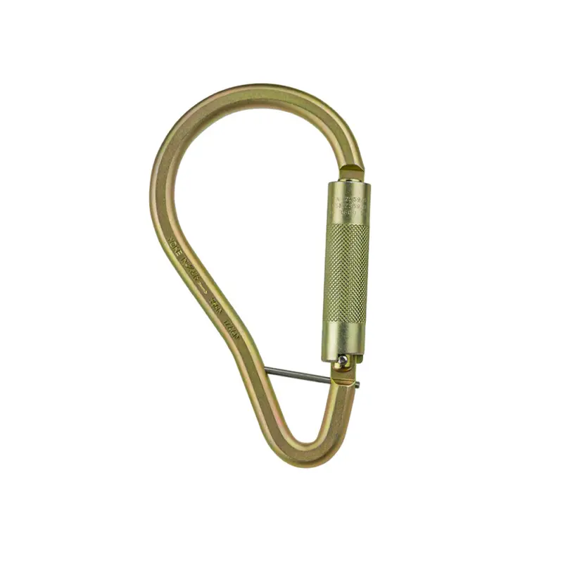 Steel Boa-Style Carabiner Featuring Captive Pin