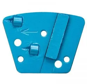 Trapezoid Bolt-On PCDs – Two 1/4-Round Cutters with Stabilizer Segment