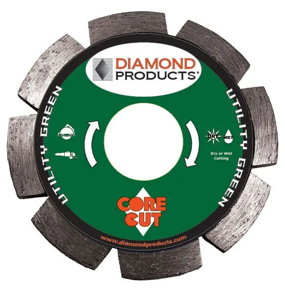 Utility Green Segmented Tuck Pointing Diamond Blade
