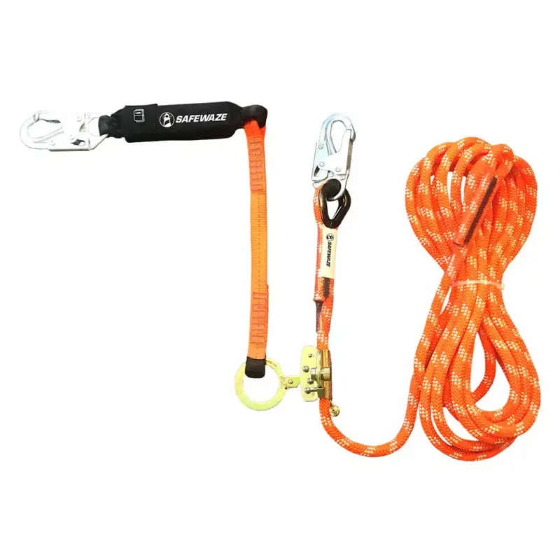 V-Line 60-Foot Kernmantle Vertical Lifeline Kit with Snap Hook, Rope Grab, and EA Lanyard