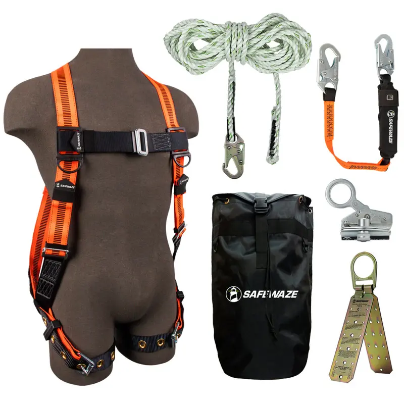 V-Line Roof Anchoring Kit with FS99185-E Harness, FS700-50 VLL, FS1118-DC Grab Hook, FS88560-E3 Lanyard, FS870 Anchor & FS8185 Bag