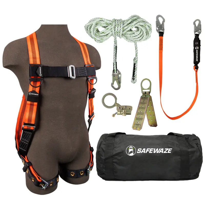 V-Line Roof Anchoring Kit with FS99185-E Harness, FS700-50 VLL, FS1120 Grab Hook, FS88560-E Lanyard, FS870 Anchor & FS8150 Bag
