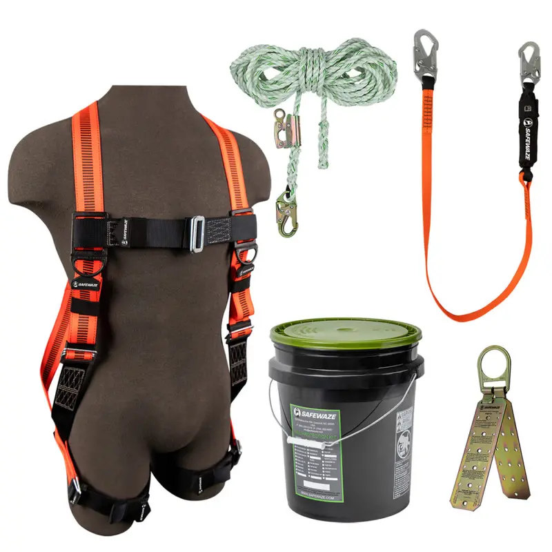 V-Line Rooftop Bucket Access Kit: FS99280-E Harness, FS700-50GA VLL, FS88560-E Lanyard & FS870 Anchor