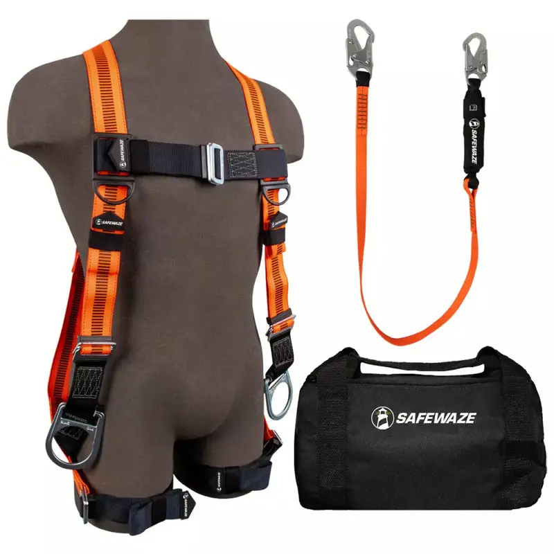 V-Line Tool Bag Combo: FS99281-E Harness, FS88560-E Energy-Absorbing Lanyard, FS8125 Organizer Bag