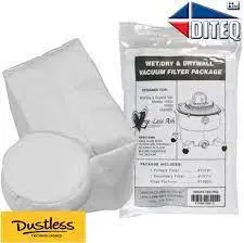 Washable Permanent Filters for Dustless Wet/Dry Vacuums