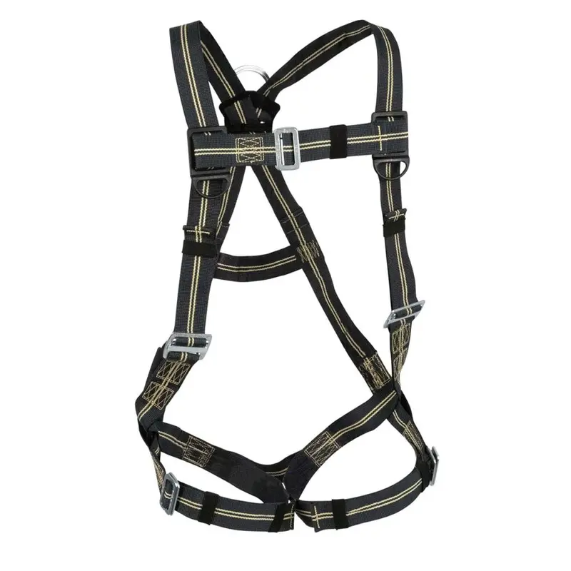 Welding Full Body Harness: 1D or 3D Aramid-Web Design with Manual Buckle Chest and Legs