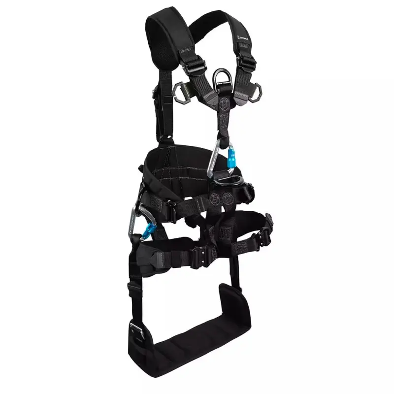 Wind and Tower Full Body Harness: Aluminum 5D Frame, Removable Seat, and Quick-Connect Legs